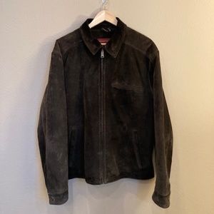 Eddie Bauer Seattle Suede Leather Jacket, L